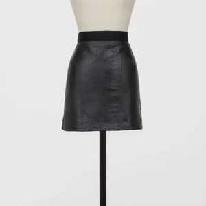 Giambattista Valli x H&M leather high waisted skirt